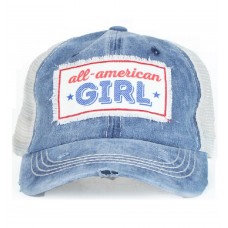 Southern Junkie All American Girl Star Ladies Teen Jr. Baseball Hat Cap Blue    eb-11519552